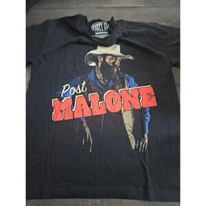 Post Malone Cowboy Shirt Mens Size M Medium Posty Co. Black Pacsun NEW NWT